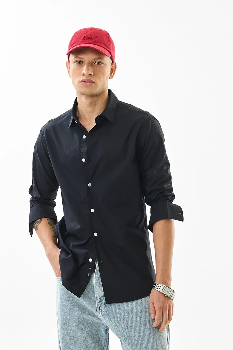 Dark Grey Button Down Shirt - Gallery 10